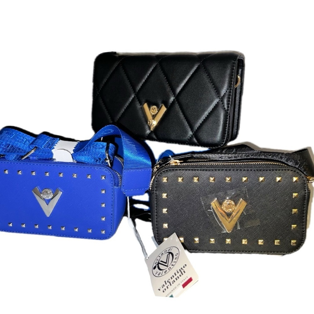 Valentino Orlandi Crossbody Camera Bag choose blue or black
